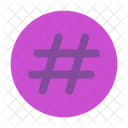 Circulo De Hashtag Ícone