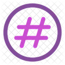 Circulo De Hashtag Ícone