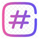 Hashtag Cuadrado Etiqueta Hash Icono