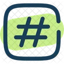 Hashtag Cuadrado Etiqueta Hash Icono