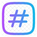 Hashtag Cuadrado Etiqueta Hash Icono