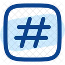 Hashtag Cuadrado Etiqueta Hash Icono