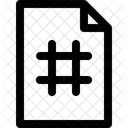 Hashtag-Datei  Symbol