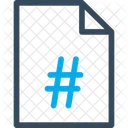 Hashtag File Icon