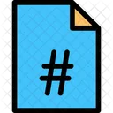 Hashtag File Fashtag Sign Hashtag Icon