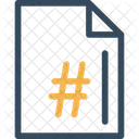 Hashtag file  Icon