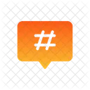 Hashtag Relevant Chat Bubble Icon