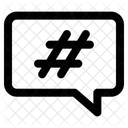 Hashtag Chat Tag Icon
