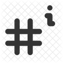 Hashtag Info  Icon