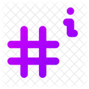 Hashtag Info  Icon