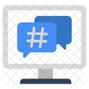 Hashtag Message  Icon