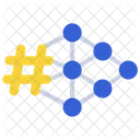 Hashtag-Netzwerk  Symbol