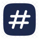 Hashtag Quadrat Tag Hash Icon