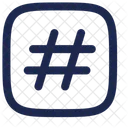 Hashtag Quadrat Tag Hash Icon