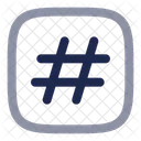 Hashtag Quadrat Tag Hash Icon