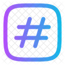 Hashtag Quadrat Icon