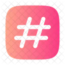 Hashtag-Quadrat  Symbol