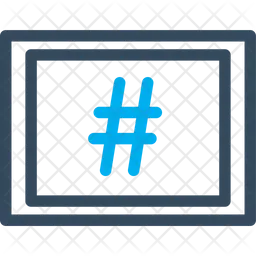 Hashtag Sign  Icon