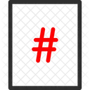 Hashtag Sign Icon