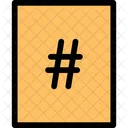 Hashtag Sign Hashtag Logo Icon