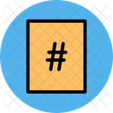 Signo de hashtag  Icon