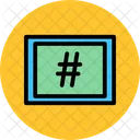 Signo de hashtag  Icon