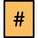 Signo Hashtag Hashtag Logotipo Icon