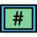 Hashtag Sinal De Hashtag Logotipo Ícone