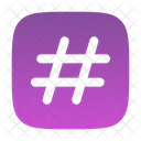 Hashtag Square Icon