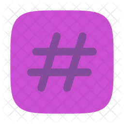 Hashtag square  Icon