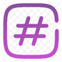 Hashtag Square Icon