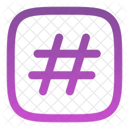 Hashtag square  Icon
