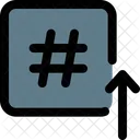 Hashtag Up Hashtag Social Media Icon