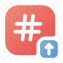 Hashtag Up Program Computer Icon