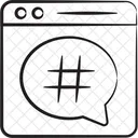 Hashtag Web Hashtag Hashtag En Linea Icono