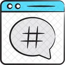 Hashtag Web Hashtag Hashtag En Linea Icono