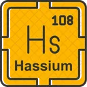 Hassium Tabela Preodica Elementos Preodicos Ícone