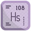 Hassium Chemistry Periodic Table Icon