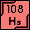 Hassium Periodic Table Chemistry Icon