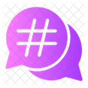 Hastag Chat Communications Icon