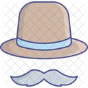 Costume Hat Hipster Icon