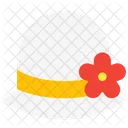 Hat Flower Women Icon