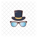 Hat Cap Glasses Icon