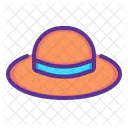 Hat Brim Summer Icon