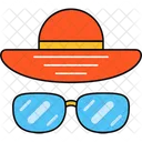 Hat and glasses  Icon