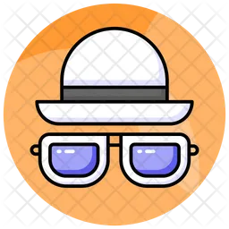 Hat and glasses  Icon