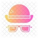 Hat And Glasses  Icon