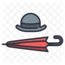 Ihat And Umbrella Hat And Umbrella Hat Icon