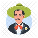 Sombrero Hut Mann Hispanoamerikaner Icon