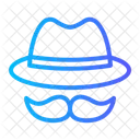 Hat Mustache Holiday Icon